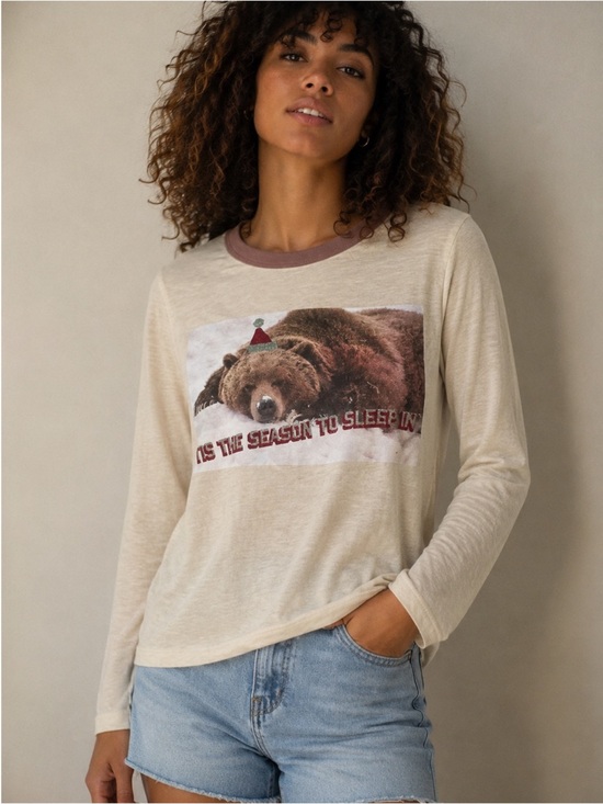 aerie Tops - Aerie • Long Sleeve Graphic Tee